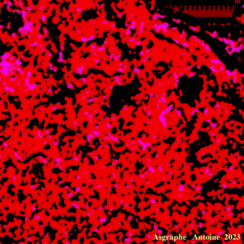 Zeitgenössisches Werk mit dem Titel « EXPANSION  DE  L' UNIVERS - INFRA  ROUGE », Erstellt von ASGRAPHE2023