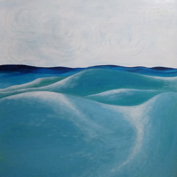 Zeitgenössisches Werk mit dem Titel « Vagues », Erstellt von LEPORIARTSTUDIO