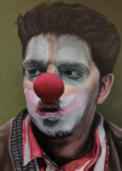 Zeitgenössisches Werk mit dem Titel « Le clown triste », Erstellt von BLANCHARD