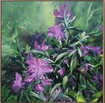 Zeitgenössisches Werk mit dem Titel « Rhododendron », Erstellt von ERMAKOVA ANGELINA