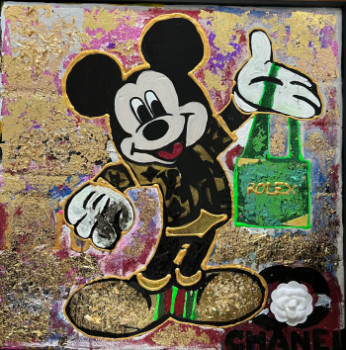 Zeitgenössisches Werk mit dem Titel « Mickey & Shop », Erstellt von POPARTKUSTOM