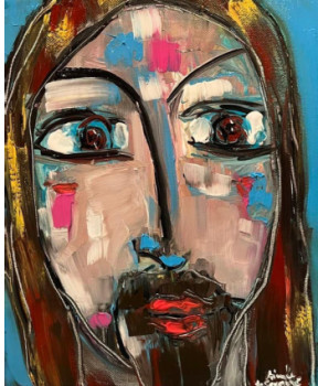 Zeitgenössisches Werk mit dem Titel « Le Christ », Erstellt von AIMéE DE COURTOZé