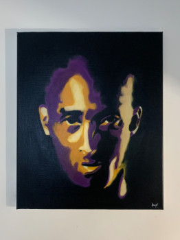 Zeitgenössisches Werk mit dem Titel « Portrait Kobe Bryant 1 », Erstellt von VYDARTISTE