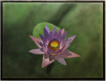 Zeitgenössisches Werk mit dem Titel « 335 - Lotus », Erstellt von GDLAPALETTE - UN UNIVERS DE CREATIONS