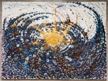 Zeitgenössisches Werk mit dem Titel « Supernovae », Erstellt von RHéA D'ALMEIDA