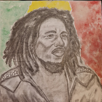 Zeitgenössisches Werk mit dem Titel « Bob Marley », Erstellt von DELPRETTI