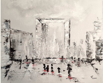 Zeitgenössisches Werk mit dem Titel « La Grande Arche Paris la Défense », Erstellt von MARIE-LAURE TOURNIER