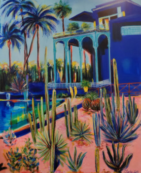 Zeitgenössisches Werk mit dem Titel « Majorelle - Le Jardin », Erstellt von CLICKART+