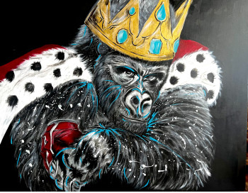 Zeitgenössisches Werk mit dem Titel « The King Gorilla », Erstellt von CHRISTEL AUDRAN