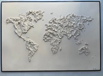 Zeitgenössisches Werk mit dem Titel « Mappemonde Mody », Erstellt von ARTMAIN