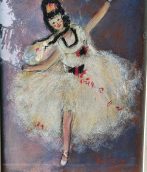 Zeitgenössisches Werk mit dem Titel « Danseuse au tutu blanc », Erstellt von GHYS