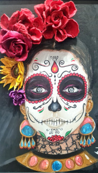 Zeitgenössisches Werk mit dem Titel « La Catrina », Erstellt von MALéN VON FRANKENSTEIN