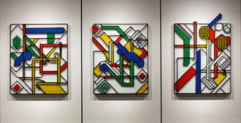 Zeitgenössisches Werk mit dem Titel « C A des Allues triptyque 1 », Erstellt von TEDRUB