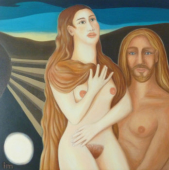 Zeitgenössisches Werk mit dem Titel « Myriam et Jeshua », Erstellt von IGOR MOURET