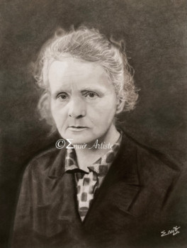 Zeitgenössisches Werk mit dem Titel « Marie Curie », Erstellt von ʃNUõ