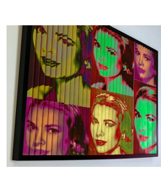 Zeitgenössisches Werk mit dem Titel « Grace Kelly », Erstellt von MODERN ART SYLVIE