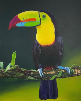 Zeitgenössisches Werk mit dem Titel « Tucan », Erstellt von ADRIANA