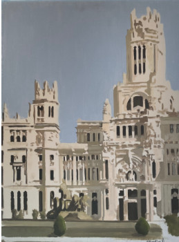 Zeitgenössisches Werk mit dem Titel « Palacio de Cibeles », Erstellt von SAEZMARTINEZ.FJ