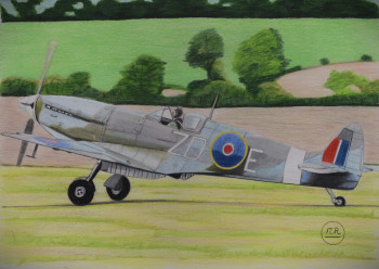 Zeitgenössisches Werk mit dem Titel « sPITFIRE », Erstellt von PIRDESSINS