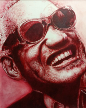 Zeitgenössisches Werk mit dem Titel « Ray Charles », Erstellt von MAURICE MOYNE