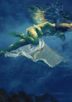 Zeitgenössisches Werk mit dem Titel « Underwater », Erstellt von GILLES OZENNE LEMAIRE