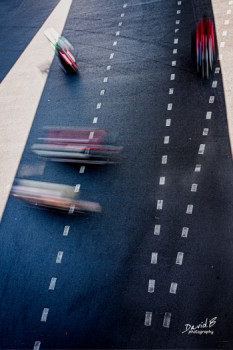 Zeitgenössisches Werk mit dem Titel « Trafic Gris », Erstellt von DAVID.B