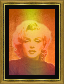 Zeitgenössisches Werk mit dem Titel « Marilyn Monroe Portrait », Erstellt von MIGUEL BARROS