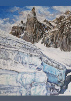 Zeitgenössisches Werk mit dem Titel « Le grand Capucin . chamonix », Erstellt von PATRICK