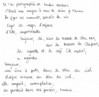 Zeitgenössisches Werk mit dem Titel « etres aimes, photographie du quotidien », Erstellt von JULIETTE ANNA KARINA