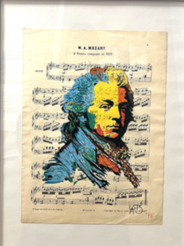 Zeitgenössisches Werk mit dem Titel « Mozart », Erstellt von LAST3