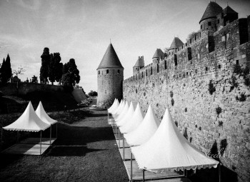 Zeitgenössisches Werk mit dem Titel « REMPARTS DE CARCASONNE », Erstellt von WILLIAMSPHOTOGRAPHIE