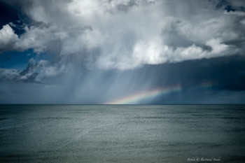 Zeitgenössisches Werk mit dem Titel « Rainbow in Saint Malo », Erstellt von BOKEH