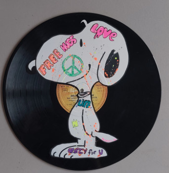 Zeitgenössisches Werk mit dem Titel « Snoopy pop art /street art », Erstellt von PEGGYC_ART