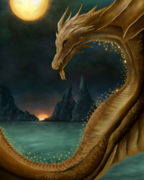 Zeitgenössisches Werk mit dem Titel « Ocean Dragon », Erstellt von NEPHTYS-ART