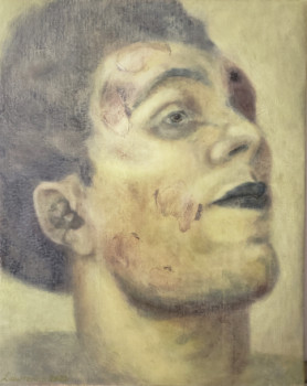 Zeitgenössisches Werk mit dem Titel « Jeune russe inconnu, mort - Young unknown Russian man, dead », Erstellt von LAWRENCE