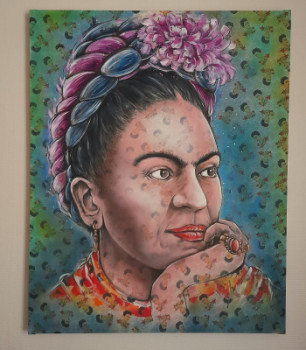 Zeitgenössisches Werk mit dem Titel « Frida Kahlo », Erstellt von OLIVIER PESTY