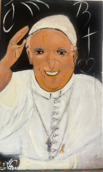 Zeitgenössisches Werk mit dem Titel « Il Papa Francesco », Erstellt von CARRIE VOUTEAU