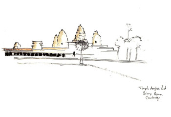 Zeitgenössisches Werk mit dem Titel « Cambodge - Temple », Erstellt von ALICE