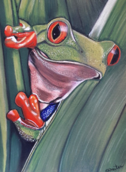 Zeitgenössisches Werk mit dem Titel « Grenouille », Erstellt von SERGE KREITER