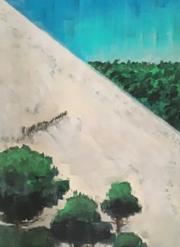 Zeitgenössisches Werk mit dem Titel « La dune du pyla », Erstellt von PACOTILLE