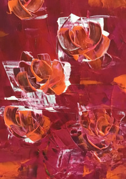 Zeitgenössisches Werk mit dem Titel « Cellophane flowers », Erstellt von PACOTILLE