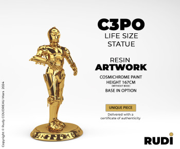 Zeitgenössisches Werk mit dem Titel « C3PO », Erstellt von RUDI