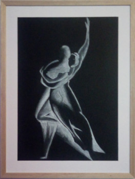 Zeitgenössisches Werk mit dem Titel « 340 - serie la femme -tango - 3400324 », Erstellt von GDLAPALETTE - UN UNIVERS DE CREATIONS