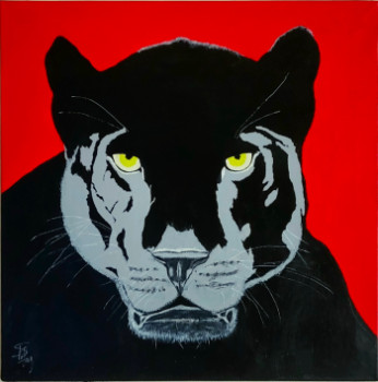 Black panther under a red sky Auf der ARTactif-Website