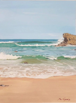 Zeitgenössisches Werk mit dem Titel « Playa de Canallave », Erstellt von NOGUéS