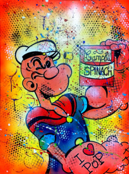 Zeitgenössisches Werk mit dem Titel « POPEYE », Erstellt von 1994