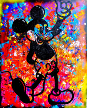 Zeitgenössisches Werk mit dem Titel « Mickey art », Erstellt von 1994