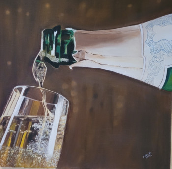 Zeitgenössisches Werk mit dem Titel « Champagne », Erstellt von BRIGITTE