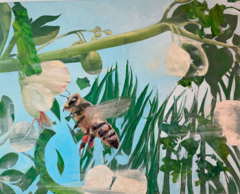 Zeitgenössisches Werk mit dem Titel « Abeja libando », Erstellt von SILGLER