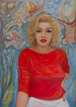 Zeitgenössisches Werk mit dem Titel « Le rêve de Marylin », Erstellt von MARIE FRANCE BUSSY